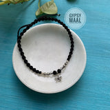 Flower Power Macrame Anklet