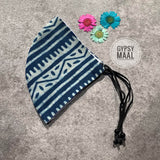 Aztec Indigo Face Mask
