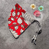 Abstract Lotus Face Mask