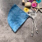 Aqua Tie Dye Face Mask