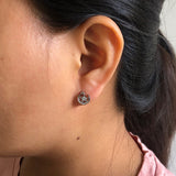 Crescent Moon & Stars Ear Studs