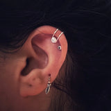 Zircon Silver Cuffs (clip-on)