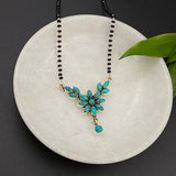Turq Floral Mangalsutra