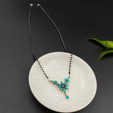 Turq Floral Mangalsutra