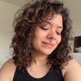 Black Petals Septum Rings