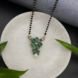 Emerald With Pearl Bead Mangalsutra