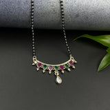 Ruby & Emerald Tiara Mangalsutra