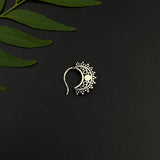 Tiny Turq Moon Nath (right piercing)