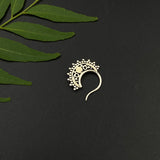 Tiny Garnet Moon Nath (left piercing)