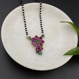 Ruby Flower Mangalsutra