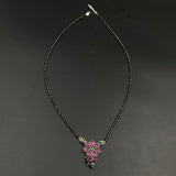 Ruby Flower Mangalsutra