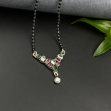 Ruby Emerald Zircon Mangalsutra