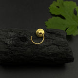 Turq Evil Eye Nose Pin (Gold Plated)