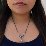 Ruby Emerald Zircon Mangalsutra