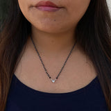 Zircon Heart Mangalsutra