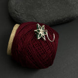 Malachite Marcasite Nose Pin