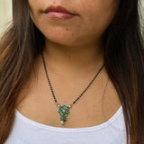 Emerald With Pearl Bead Mangalsutra
