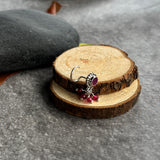 Ruby Beads Nose Pin