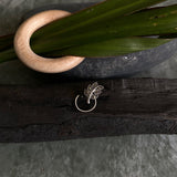 Leaf Marcasite Nose Pin