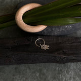 Leaf Marcasite Nose Pin