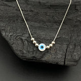 Evil Eye & Beads Pendant & Chain