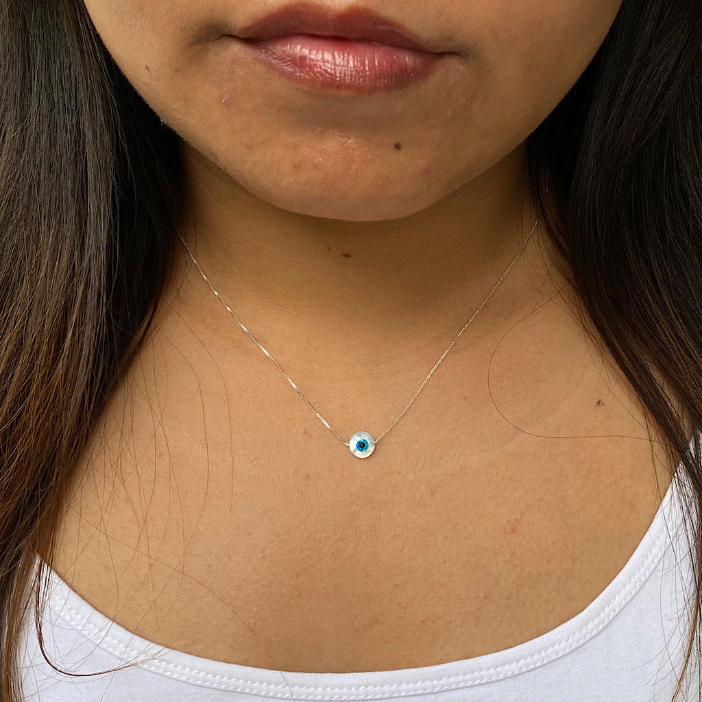Classic Evil Eye Pendant & Chain – Gypsy Maal