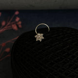 Zircon Flower Nose Pin