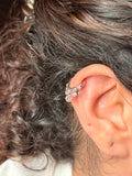 Zircon Drops Helix Rings