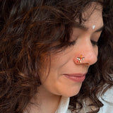 Maa Durga Nose Pin (Gold plated)