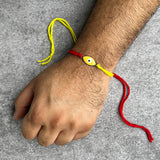 Yellow Evil Eye Rakhi