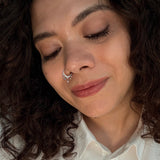 Zircon Drops Click-Lock Nose Ring