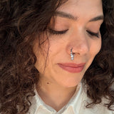Zircon Drops Click-Lock Nose Ring