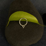 Tiny Dotted Septum Ring