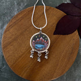 Hand Painted Moon Child Pendant