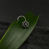 Silver Petals Nose Pin