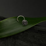 Oval Silver Nose Pin