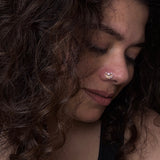 Gold Plated Chand Sitara Nose Pin (small)