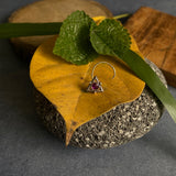 Pyramid With Ruby Nose Pin