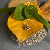 Pyramid With Ruby Nose Pin