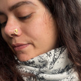 Big Om Nose Pin (gold plated)