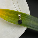 Black Crystal Ball Pendant