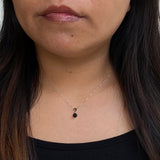 Black Crystal Ball Pendant