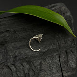 Tiny Turquoise Triangle Nose Pin