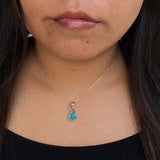 Dainty Turq Pendant