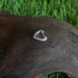 Heart Shaped Zircon String Nose Ring
