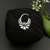 Turq Petals Septum Ring