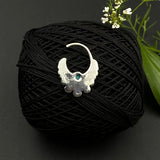 Turq Petals Septum Ring