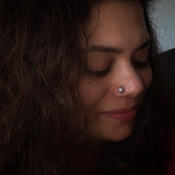 Pearl Marcasite Nose Pin