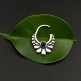 Black Petals Septum Rings