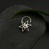 Blue Marcasite Nose Pin